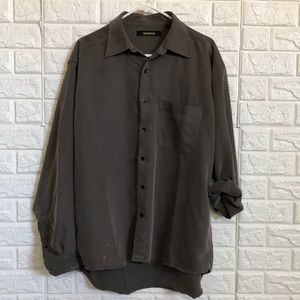Bachrach super soft silky feel‎ mens size L button down shirt
